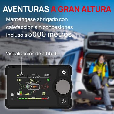 Дизевий опалювач TURBRO 8kW з баком 5L, 12V/24V, LCD-дисплеєм, пультом ДУ та Bluetooth, таймер, для автодому, вантажівки, човна, намету