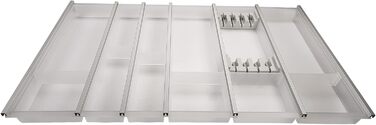 Лоток для столових приборів SOTECH Cuisio білий напівпрозорий (шухляда 90 см)