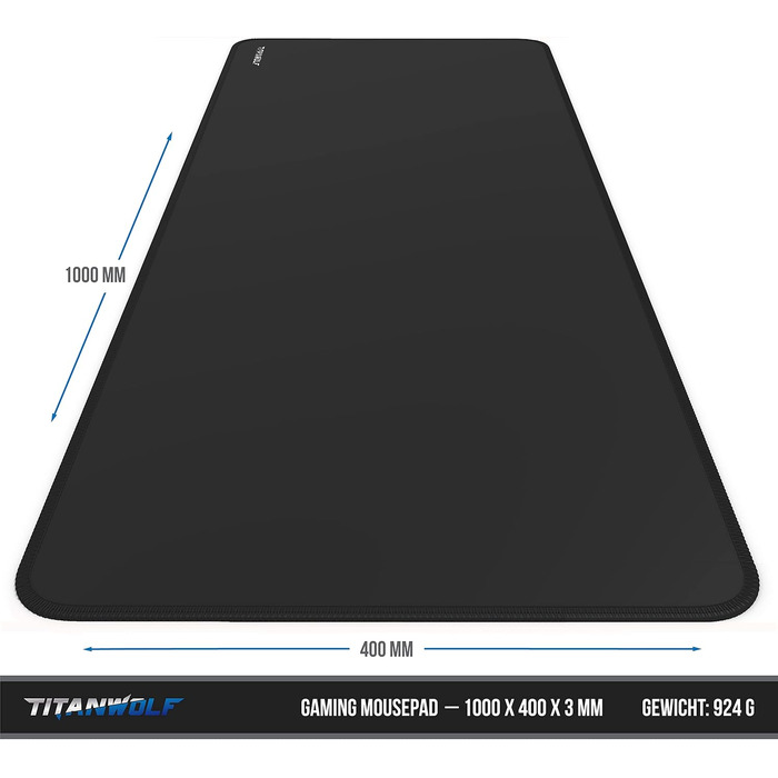 Килимок для миші TITANWOLF XXXL 1000x600 мм - великий ігровий килимок з мотивами для покращеної точності та швидкості