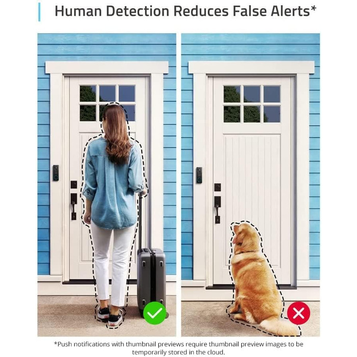 Бездротова відеодзвінок eufy Security з акумулятором 2K HD, розумна ідентифікація людей, двосторонній аудіо (HomeBase 2 необхідний), відновлений