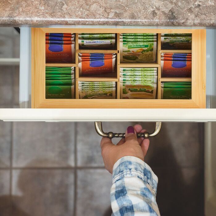 Організатор Relaxdays для чайних пакетиків на 10 відділень