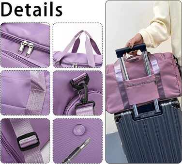 Спортивна сумка Tokeya 50х28х25 см фіолетова