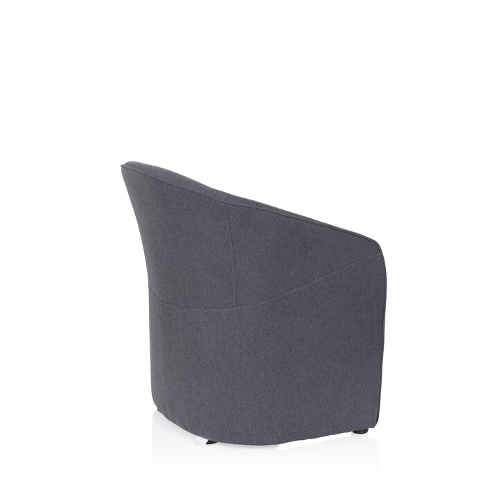 Крісло для відпочинку / Клубне крісло SAN JUAN, тканина, темно-сірий колір, hjh OFFICE