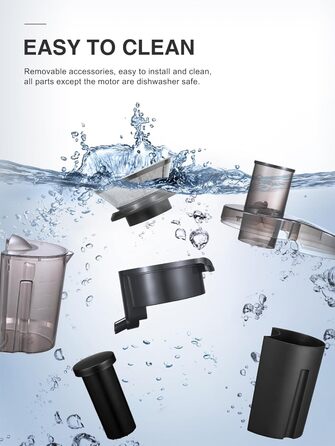 Відцентровий соковитискач QCen з широким завантажувальним отвором 8 см, нержавіюча сталь, BPA-free, 800W, для фруктів та овочів