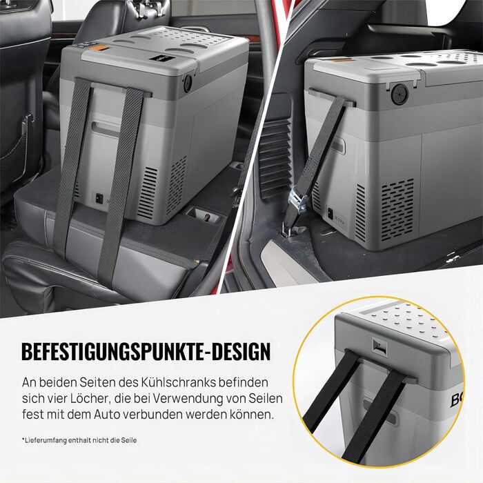 Автохолодильник BougeRV CRPRO Kompressor 29L: -22°C~10°C, 12/24V DC, 110-240V AC, для автомобіля, кемпінгу, подорожей (Оновлена версія)