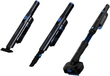 Ручний пилосос Cecotec Conga Rockstar: 210 Вт, цифровий, 20 кПа, до 40 хв роботи, 2 режими, аксесуари для килимів та матраців, сірий (Micro + Animal)