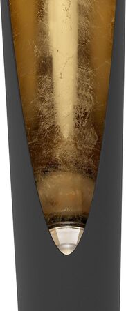 Торшер EGLO Barbotto: стильна металева лампа для дому, чорно-золота, з патроном GU10, з вимикачем