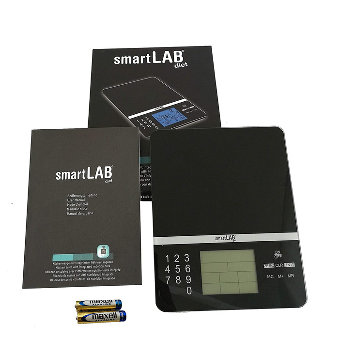 Кухонні ваги для схуднення SmartLab D36400 макс 5 кг чорні