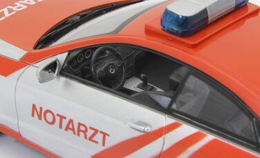 Модель Mercedes-Benz E350 Coupe 1:16 JAMARA 410023, 2.4GHz, срібно-червоний, зі звуковими та світловими ефектами (сирена, сигналізація, блимання)