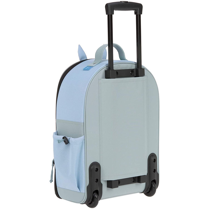 Повсякденний дитячий валізу дорожній візок-візок з телескопічною стійкою і коліщатками для дітей від 3 років, 45 см, 17 л / візок про друзів (Кайя Зебра, Світло-блакитний)