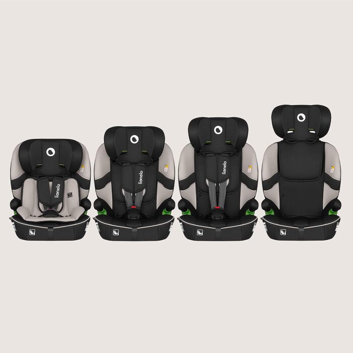 Автокрісло Lionelo Billy i-Size 76-150 см (15 міс - 12 років), ISOFIX, Top Tether, R129, бежеве