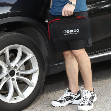 Powerbank GOOLOO GT6000 для запуску двигуна: пусковий пристрій, зарядний пристрій 2-в-1, LED ліхтарик, дисплей 3.2