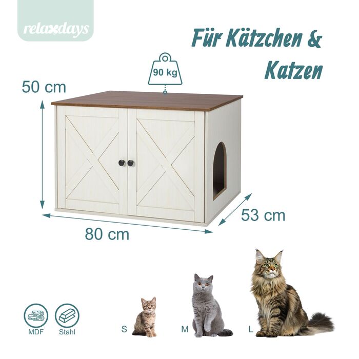 Шафка для кота Relaxdays з боковим входом