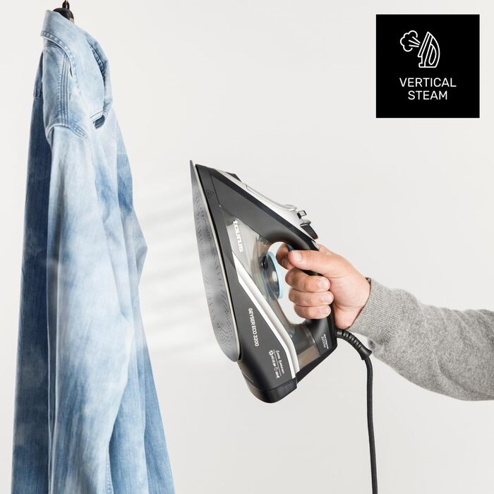 Праска Geyser Eco 3200: 3200 Вт, підошва Ultra X-Slide, 220 г/хв, антиналіт, захист від протікання, самоочищення, ECO-режим