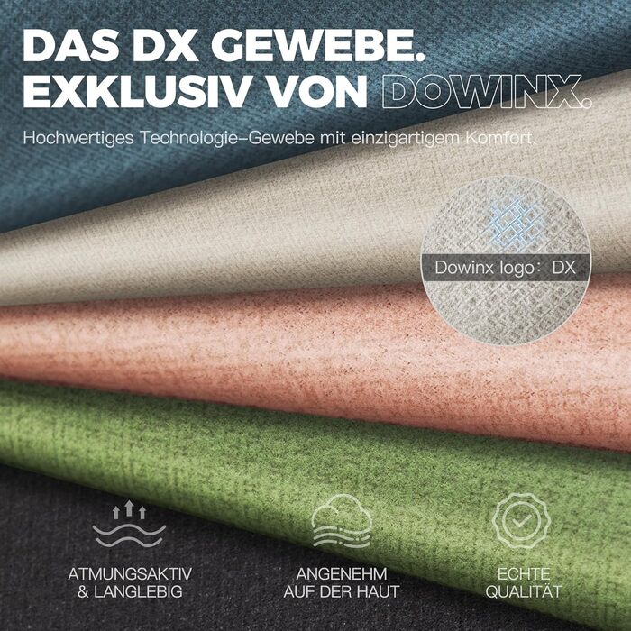 Ігровий крісло Dowinx з тканини та масажем, ергономічний геймерський крісло-ресинг з підніжкою (Бежевий)