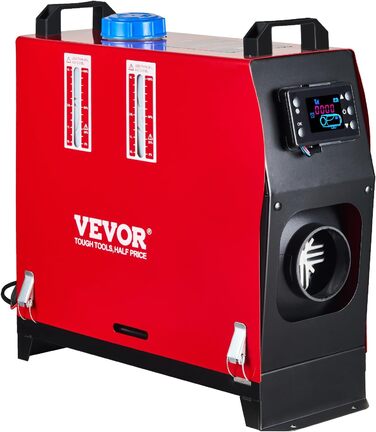 Дизельний обігрівач VEVOR 12V, 8kW для авто, RV, човнів, автобусів та вантажівок (червоний)