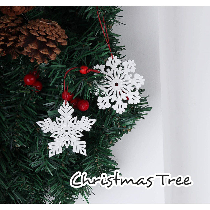 Набір дерев'яних прикрас для різдвяної ялинки, підвіска для різдвяних прикрас з дерева, вінтажна дерев'яна підвіска з джутовою мотузкою для різдвяної ялинки, 9 різних візерунків (стиль 1)