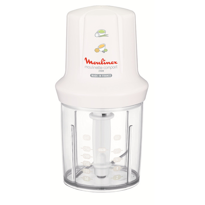 Подрібнювач Moulinex Mini Chopper Elektro Moulinette DJ300110 - компактний, 270 Вт, білий