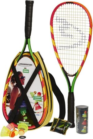 Комплект Speedminton S600, зелений / жовтий / рожевий, Одномісний розмір