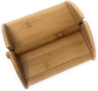 Бамбуковий тримач для серветок - Квадратний тримач для серветок з вагами Acabado Circular