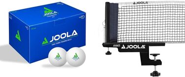 Тренувальні м'ячі для настільного тенісу JOOLA діаметром більше 40 мм, 120 шт. (білі 120 шт., комплект з сіткою для настільного тенісу)