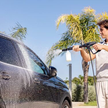 Мийка високого тиску Cecotec HydroBoost 2400 AdvanceCleany 180 бар, 2000 Вт, алюмінієва помпа, 480 л/год, для дому, саду та авто + 2 насадки, флакон для мила