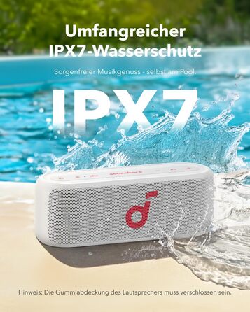 Soundcore Select 2S: Портативна Bluetooth-колонка з 20W, BassUp™ та IPX7 захистом (біла)