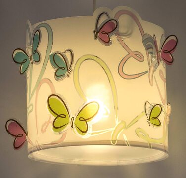 Дитячий стельовий світильник із зображенням метеликів