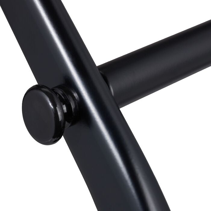 Підставка для рушників Relaxdays з 3-ма підлокотниками, чорного кольору