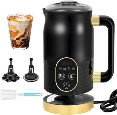 Електричний піноутворювач молока 4-в-1 з контролем температури для капучино та лате
