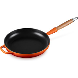 Сковорода Le Creuset Signature з чавуну з дерев'яним ручками, 24 см, кольору 'Огненний Рубін'