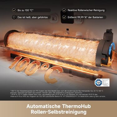 Робот-пилосос Dreame Aqua10 Ultra: миття та сухе прибирання, 30000Pa, 8 см, самоочищення, автоматичне спустошення, голосове керування