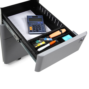 Модельний рол-контейнер COLOR I (білий / сірий метал) від hjh OFFICE