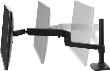 Кріплення для монітора Ergotron LX з регулюванням висоти, чорний (для моніторів до 34 дюймів, 10 років гарантії)