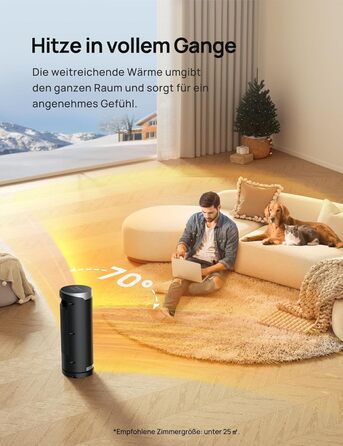 Електричний обігрівач Dreo Solaris Slim H3: тихий, енергоефективний, з осциляцією, пультом керування та захистом від перегріву