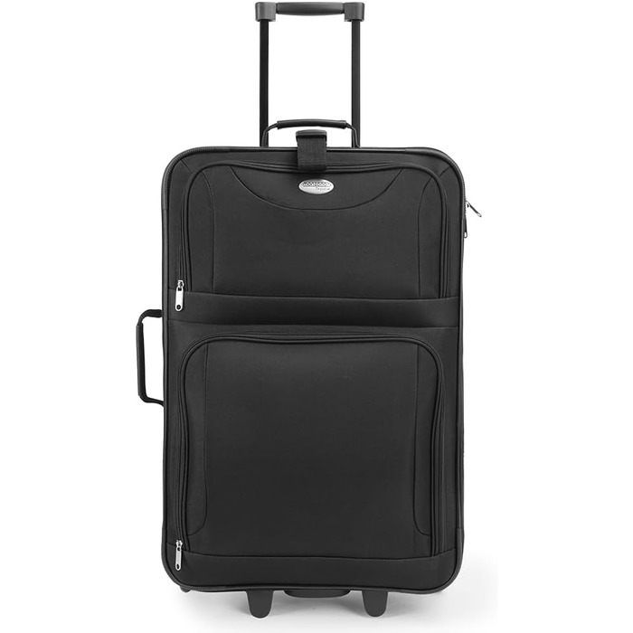 Набір валіз MONZANA® з телескопічним ручками, роликами та культурою, чорний