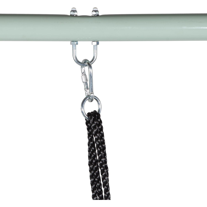 Гойдалка садова HyperMotion Storchennest з А-рамою для 2 осіб, зелена - 102 см, до 150 кг, UV-стійка