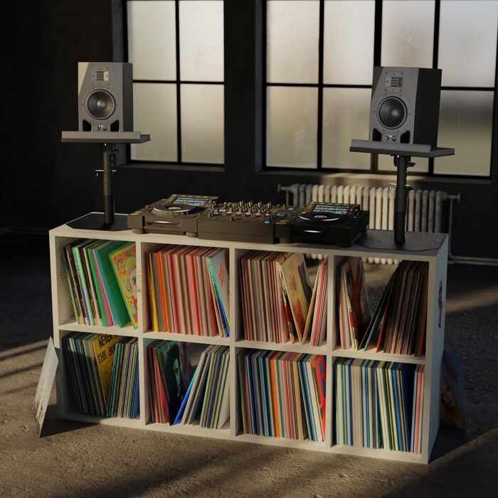 Стійкий підлоговий стенд Sprenger Audio для динаміків + звукопоглиначі, нахил ±20°, вантажопідйомність до 28 кг, для столу, студії, DJ-стілу