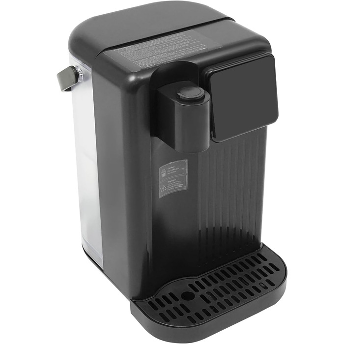 Диспенсер гарячої води з фільтром, 3 л, регулювання температури, сенсорний дисплей, нагрів за 3 сек, 25-99°C (чорний)