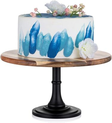 Підставка для тортів Nuptio Rustikaler: дерев'яна, діаметр 25 см, для весілля, дня народження, дитячого свята