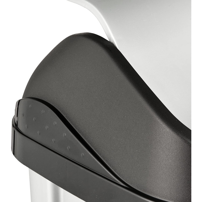 Відро для сміття keeeper з відкидною кришкою, Swantje, графітово-сірого кольору (світло-сріблястий Swantje, 25 л)