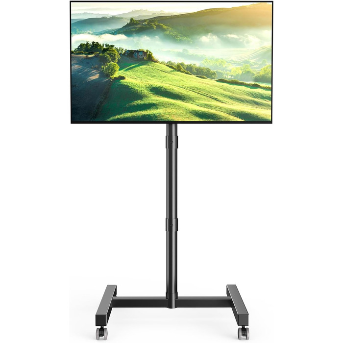 Мобільний підставка для телевізора на колесах FORGING MOUNT, 23-60 дюймів, регулювання висоти та нахилу, VESA 400x400, до 40 кг