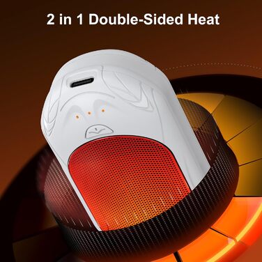 Електричні грілки для рук OUTJUT 6000mAh, 2 шт., USB, 3 режими нагріву, для спорту, кемпінгу, подарунок