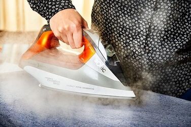 Праска з пароутворенням Solac CVG9511 - праска з керамічним покриттям, 2800 Вт, чорний, помаранчевий, білий