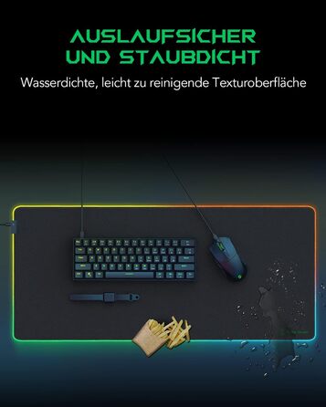 Ігрова мишка Pad Black Shark XXL 1200 x 600 мм - великий килимок для миші з водовідштовхувальним покриттям та антиковзною основою. Аксесуар для геймінгу Manta P4 (RGB)