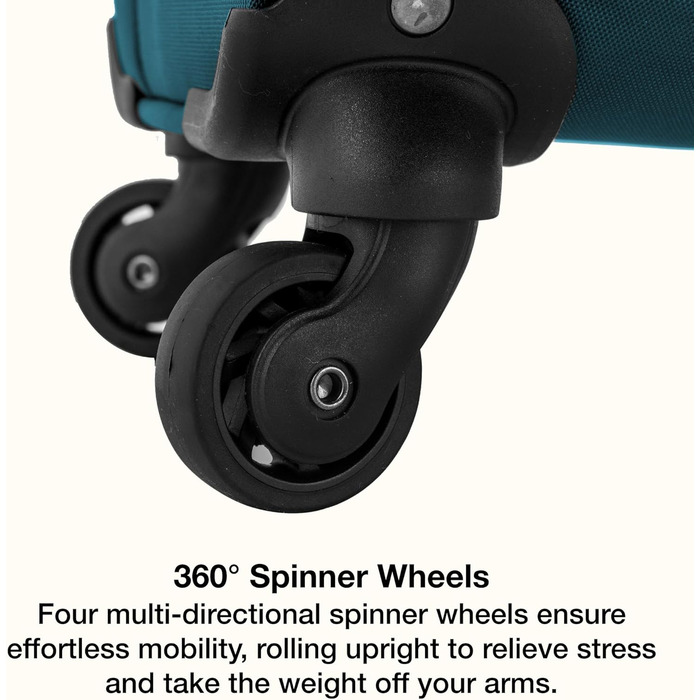 Набір валіз U.S. Traveler Anzio Softside Spinner 3-Piece (22/26/30) блакитно-зелений