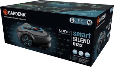 Робот-газонокосачка Gardena Smart Sileno max 1500 м², для газонів до 1500 м², LONA Intelligence, Trim-to-Edge, DuoConnect, тиха робота, керування через додаток