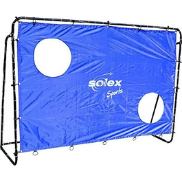 Футбольні ворота з сіткою і стінкою воріт - набір футбольних воріт Solex 2 в 1-дитячі ворота і стінка для стрільби по воротах для тренувань з футболу, стрільби і стрільби по воротах на відкритому повітрі в саду