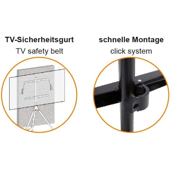 Підставка для телевізора My Wall HT22L: регульована висота, поворотна, для телевізорів 32-75 дюймів (81,3-190,5 см), дерев'яний дизайн