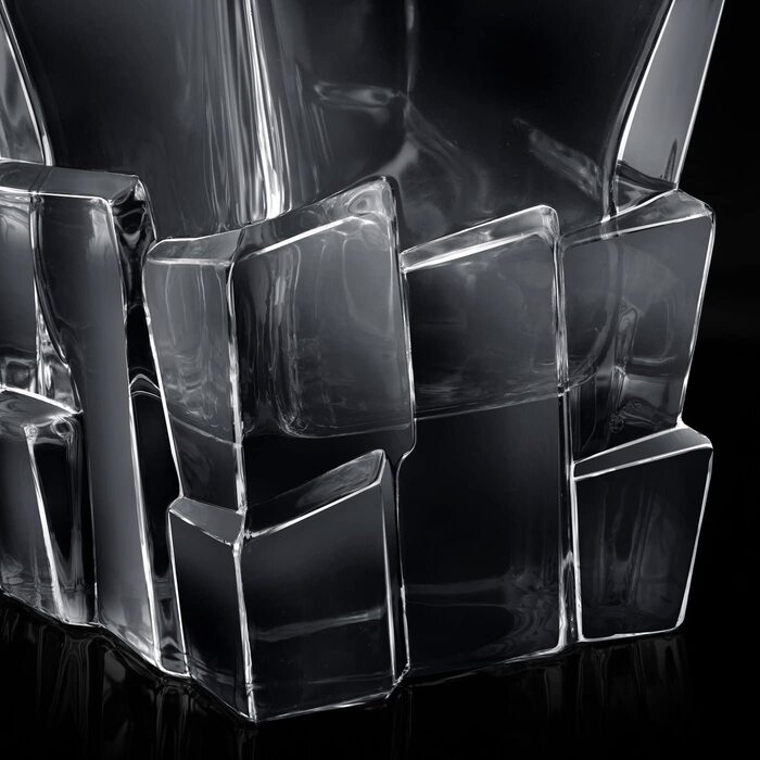 Графин для віскі Maverton об'ємом 950 мл Набір з 4 склянок для віскі з гравіюванням-графин для віскі-розкішний дизайнерський кришталевий келих - для чоловіків - на день народження - (ім'я)